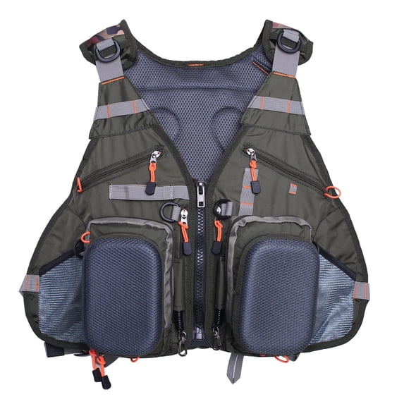 Kylebooker Fly Fishing Vest Pack, Adjustable, Unisex, Green