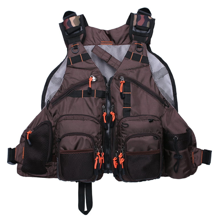Bassdash Strap Fishing Vest Adjustable for Men and Women, for Fly Bass Fishing and Outdoor Activities