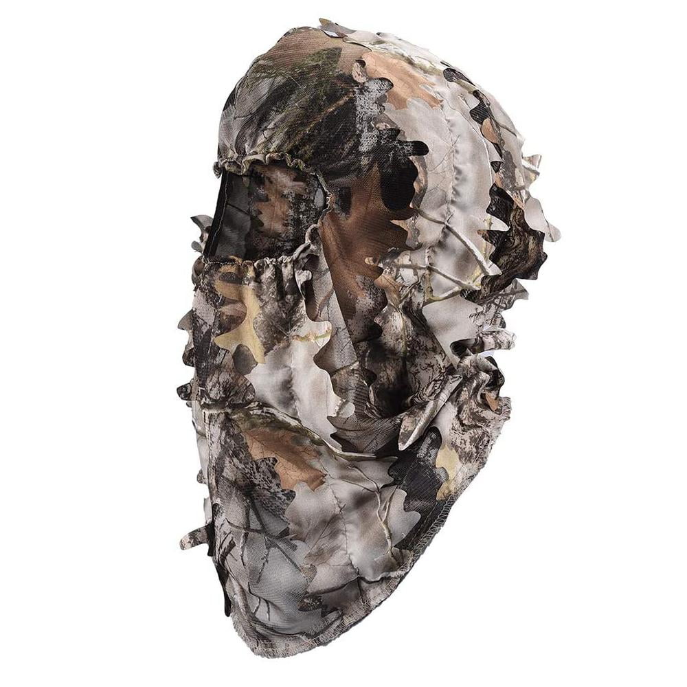 Kylebooker Ghillie Leafy Hat 3D Camouflage Full Face Mask Headwear