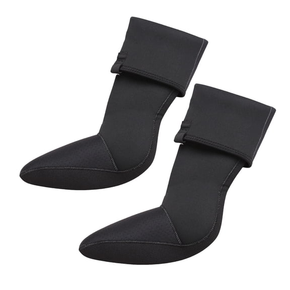 Kylebooker Neoprene Wading Socks for Fly Fishing Unisex Abrasion-Resistant 4 mm Neoprene Sizes S-XL,Black