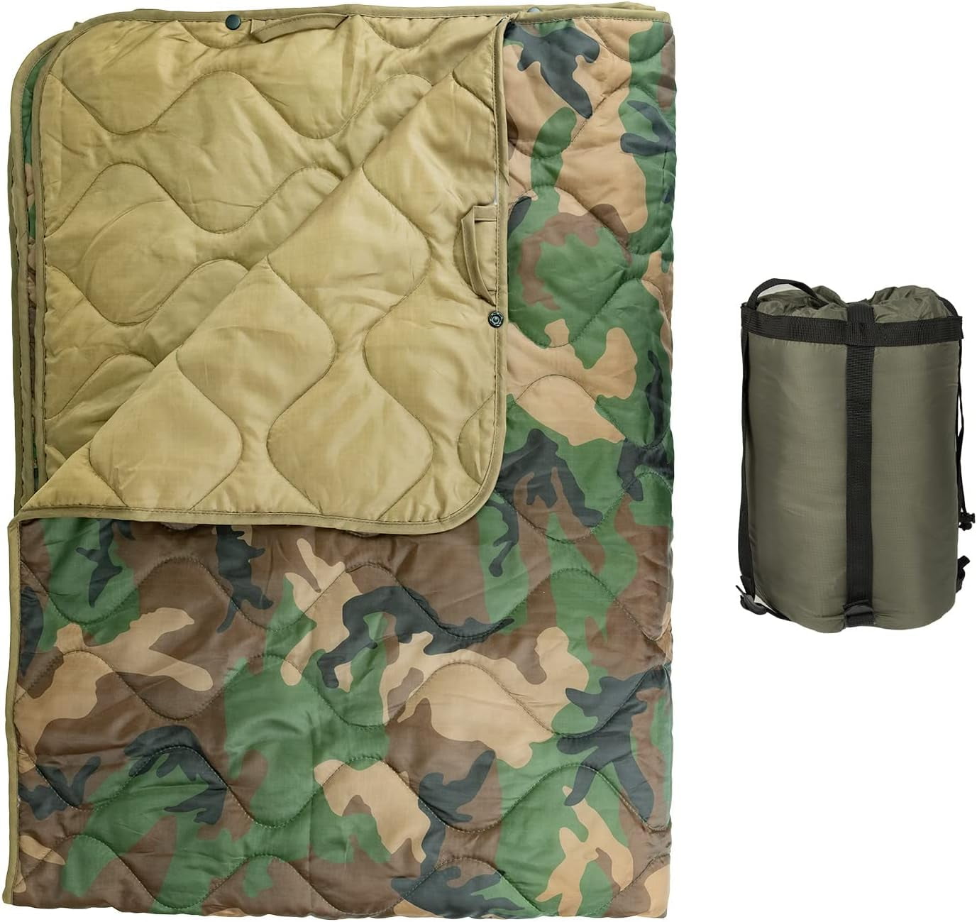 Poncho Liner Military Woobie Blanket w/Hoodie. Great w/Rain Ponchos and can use as Camping Quilt, Sleeping Bag and Shelter Poncho Liner Military Woobie Blanket w/Hoodie. Great w/Rain Ponchos and can use as Camping Quilt, Sleeping Bag and Shelter