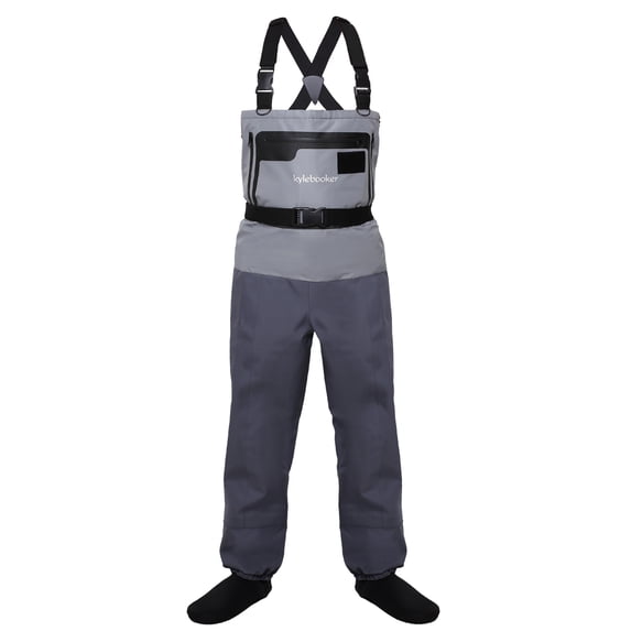 Kylebooker Waterproof Breathable Stockingfoot Chest Waders Featuring Premium Five Layer Fabric Fishing Hunting Waders KB007