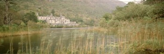 Kylemore Abbey County Galway Ireland Canvas Art - Panoramic Images (36 x 12)