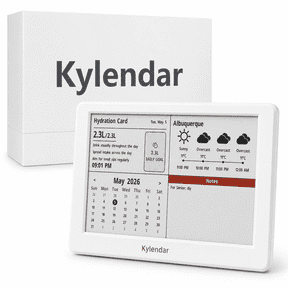 Kylendar V2 7" Smart Digital Calendar White E Paper Dashboard with Calendar Sync and Widgets