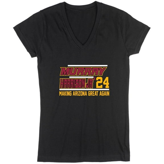 Kyler Murray Marvin Harrison Jr 2024 Arizona LADIES V-NECK Shirt T-Shirt