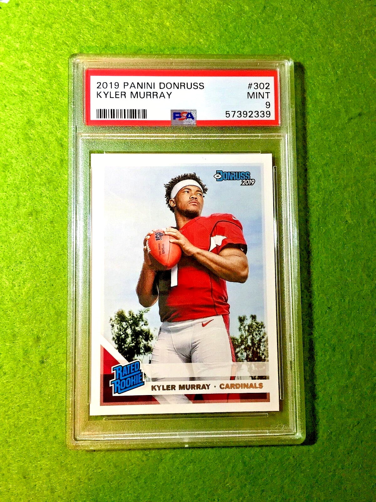 Kyler Murray shops Donruss Optic PSA 9