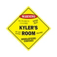 thumbnail image 1 of Kyler's Room Sign Crossing Zone Xing | Indoor/Outdoor | 12" Tall kids bedroom decor door children's name boy girl, 1 of 5