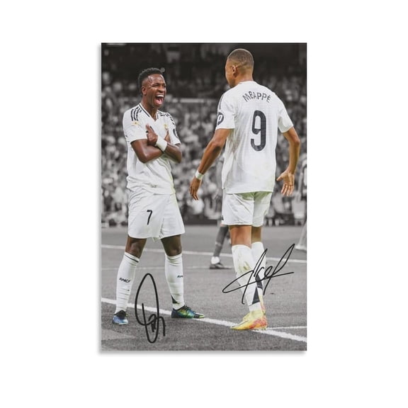 Kylian Mbappe Canvas Poster Print Photo Art Painting Canvas Poster Home Decorative Bedroom Modern Decor Posters Gifts 24x36inch(60x90cm)
