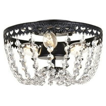 Kylie 10 inch flush mount in black