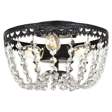 Kylie 10 inch flush mount in black