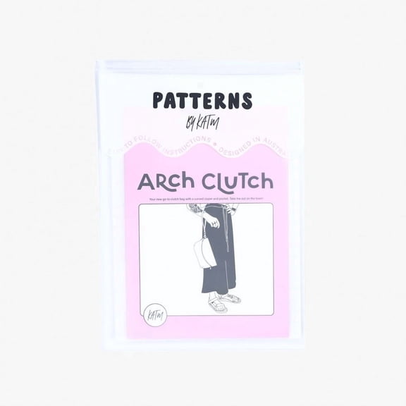 Kylie And The Machine Paper Sewing Pattern Arch Clutch - Bags