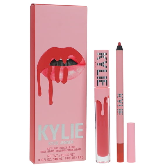 Kylie Cosmetics Matte Lip Kit - 302 Snow Way Bae , 2 Pc 0.10oz Matte Liquid Lipstick, 0.039oz Lip Liner