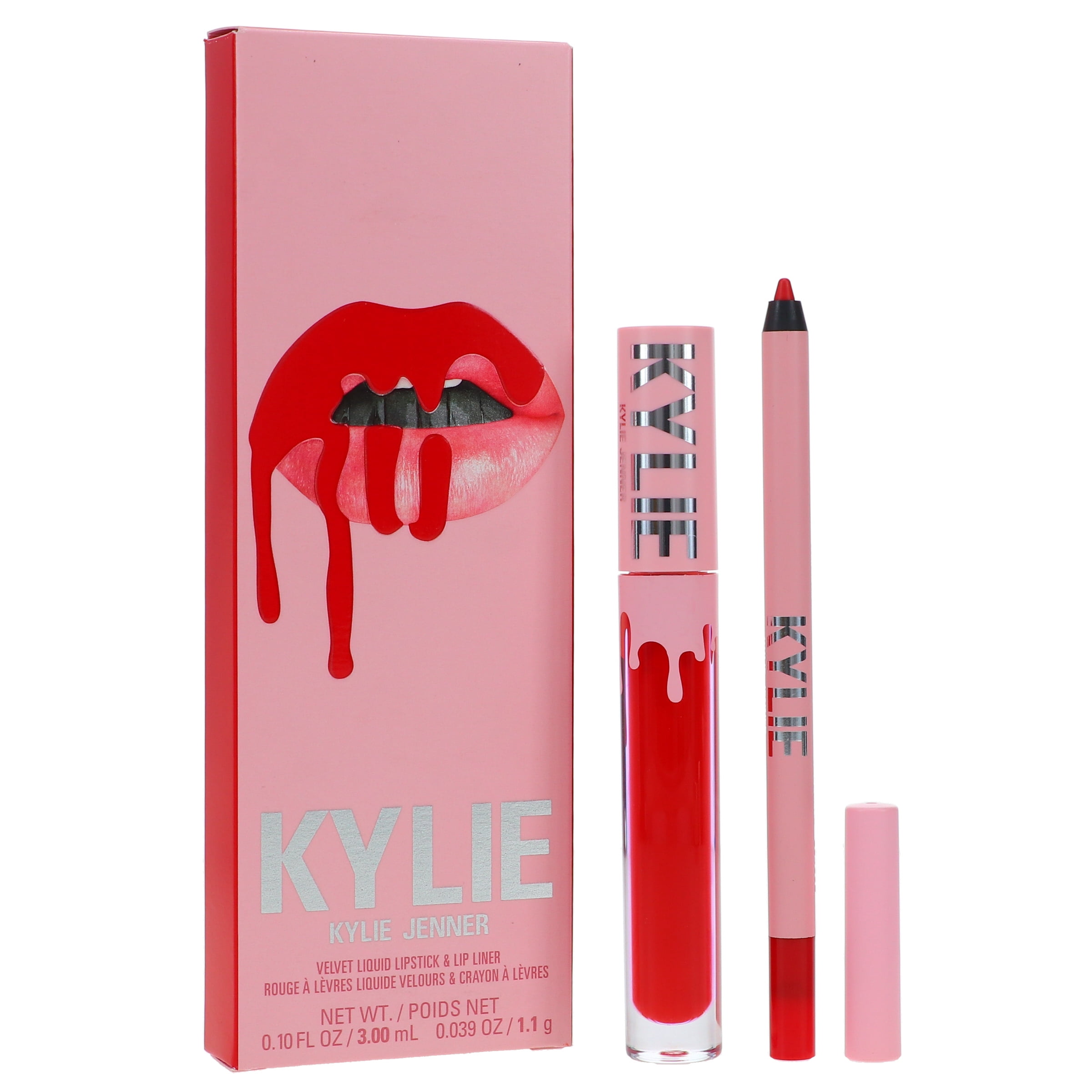 Kylie Cosmetics Velvet Lip Kit - 405 Red Velvet , 2 Pc 0.10oz