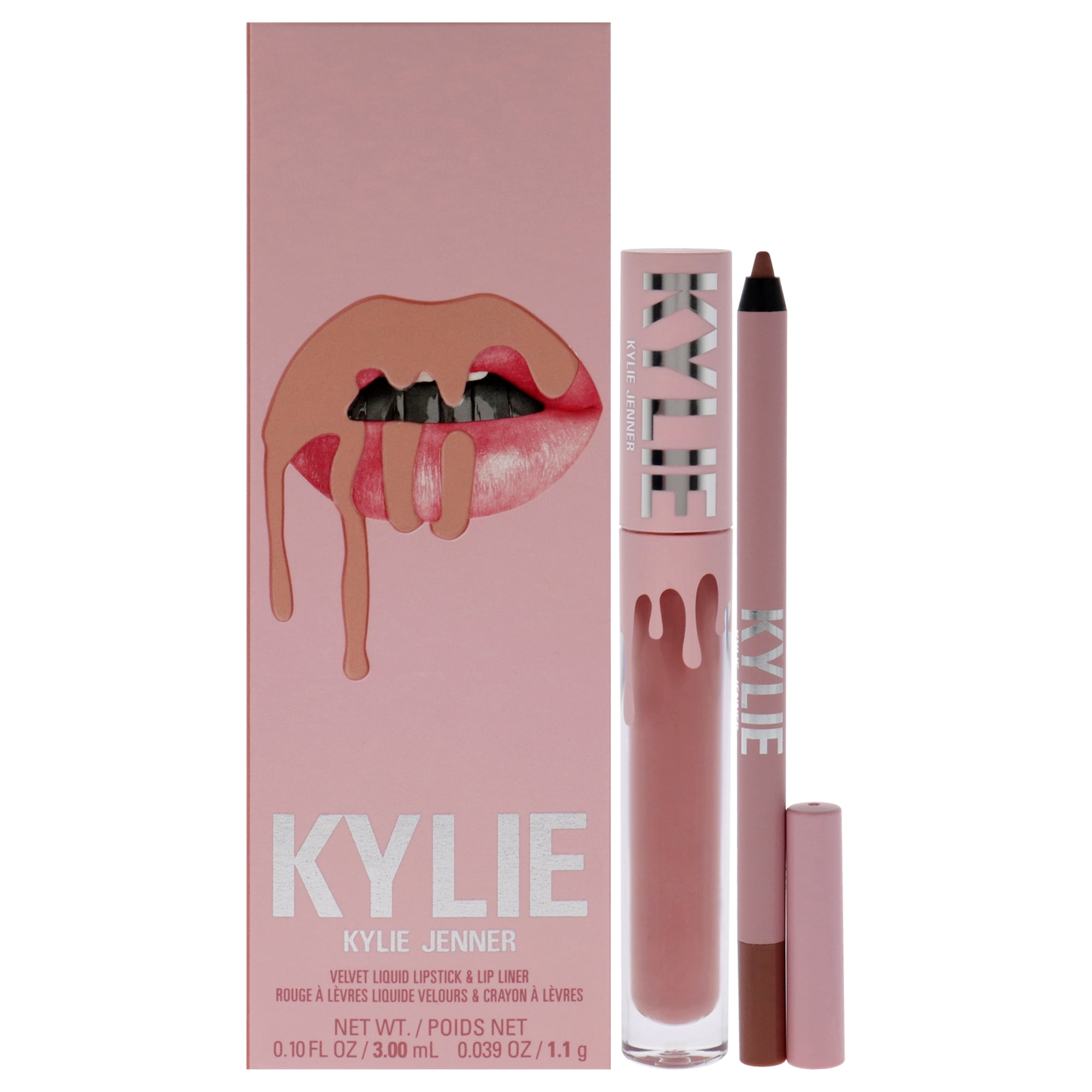 Kylie Cosmetics Velvet Lip Kit - 700 Bare , 2 Pc 0.10oz Velvet Liquid ...