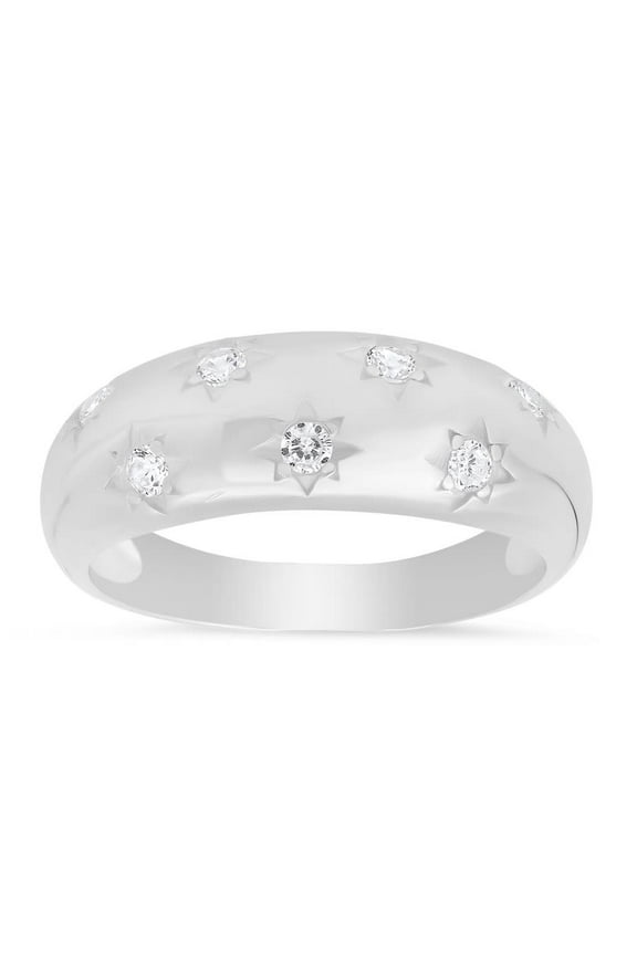 Sterling Silver Celestial Dome Ring
