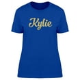 thumbnail image 1 of Kylie In Gold Sparkle T-Shirt Women -Image by Shutterstock, Female Large, 1 of 2