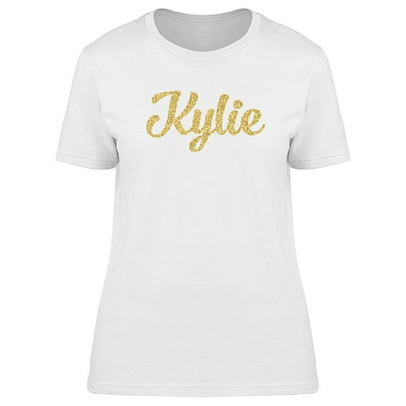 Kylie In Gold Sparkle T-Shirt Women -Image by Shutterstock, Female Medium