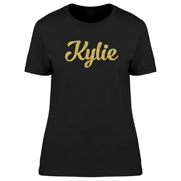 Kylie In Gold Sparkle T-Shirt Women -Image by Shutterstock, Female Small