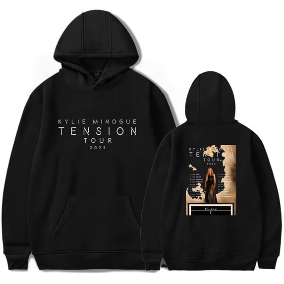 Kylie Minogue Tension Tour 2025 Hoodies Women Men Long Sleeve Casual Sweatshirt Clothes