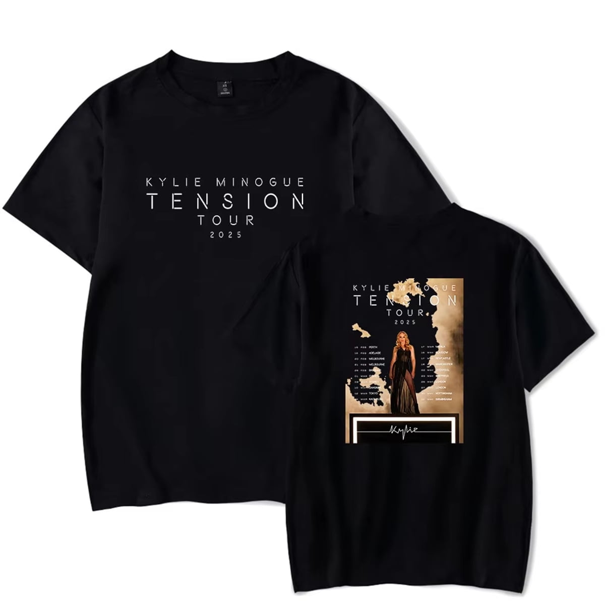 Kylie Minogue Tension Tour 2025グッズ3点セット Novelty Kylie Minogue 2025 Tension Tour T-Shirts Men Women