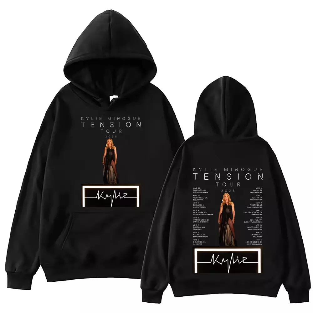 Kylie Minogue Tension World Tour 2025 Hoodie Official Merchandise For