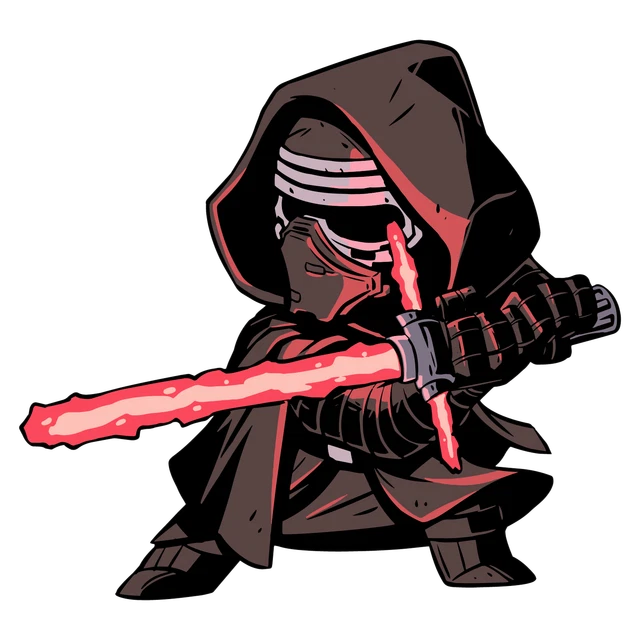 Kylo Ren Sticker Star Wars Phone Decal Water Bottle Stickers Car Decals ...