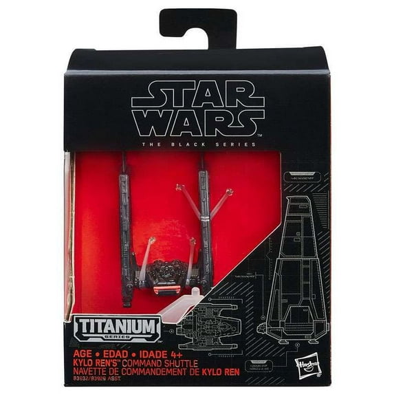 Kylo Ren's Command Shuttle Diecast Vehicle Black Black Titanium Series