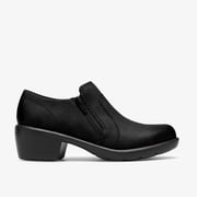 Clarks Womens Kynnzie Zip Slip-Ons