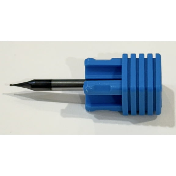 Kyocera .022" Carbide End Mill 2 Flute TA Coating 1/8" Shank USA Made