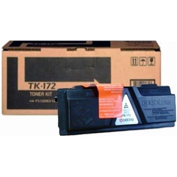 KYOCERA 1T02LZ0US0 Model TK-172 Black Toner Cartridge ECOSYS P2135d, ECOSYS P2135dn, FS-1320D and FS-1370DN Printers; Up to 7200 Pages Yield at 5% Coverage