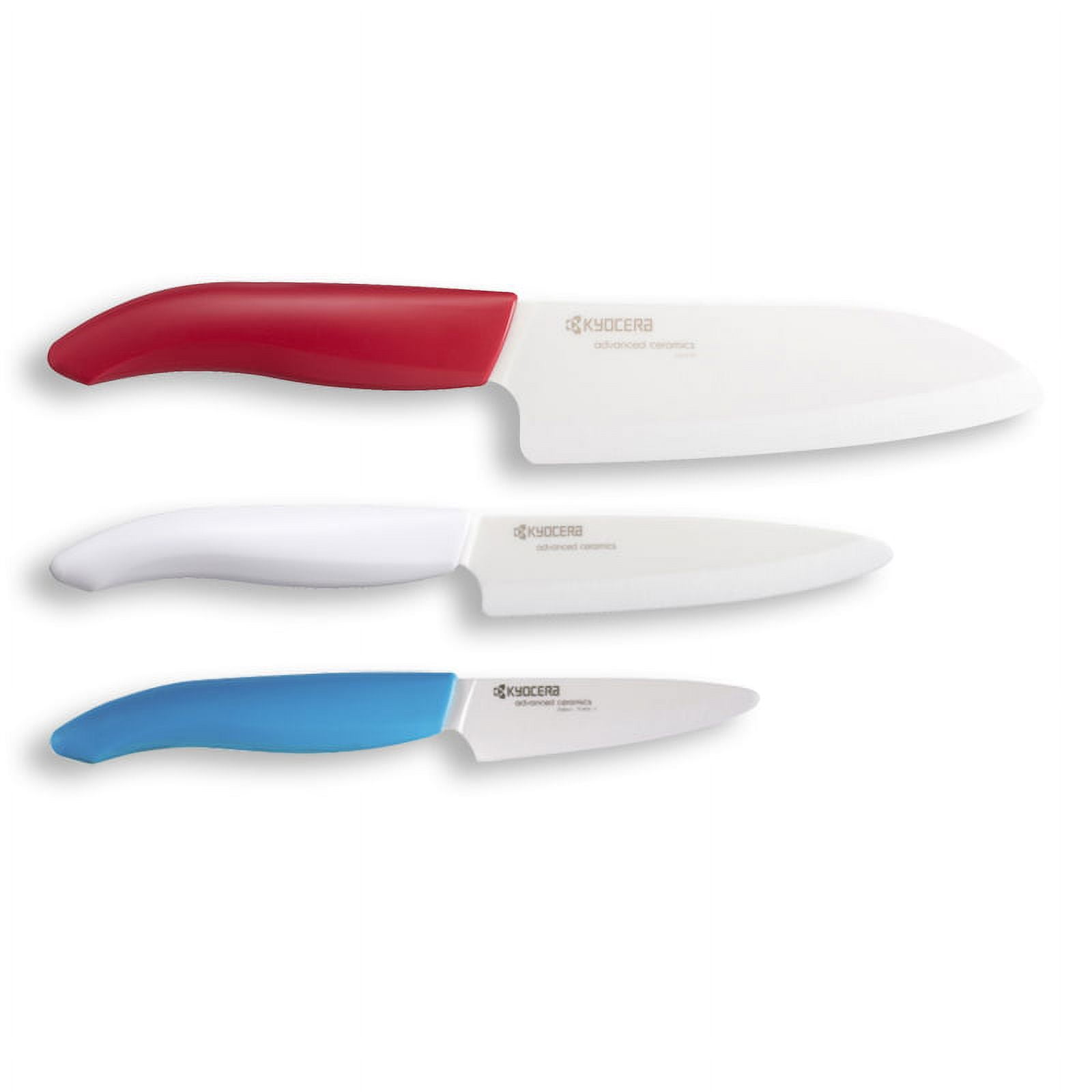 Kyocera White Ceramic 3pc Chef's Knife Set - Best Home Decor