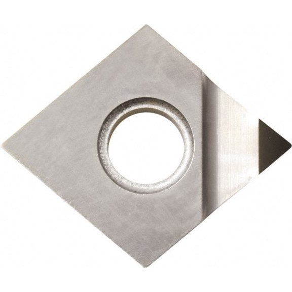 Kyocera CNMM430.5 Grade KPD001 Polycrystalline Diamond (PCD) Turning Insert Uncoated, 80 Diamond, 1/2" Inscr Circle, 3/16" Thick, 0.008" Corner Radius