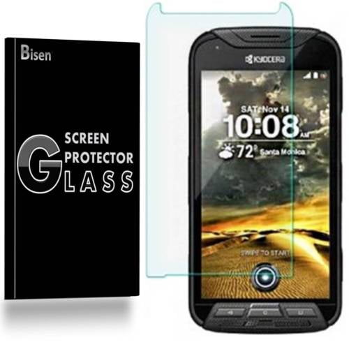 Kyocera DuraForce PRO (2014 Release) [BISEN] 9H Tempered Glass Screen Protector, Anti-Scratch, Anti-Shock, Shatterproof, Bubble Free