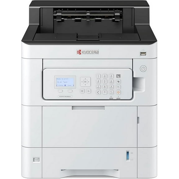 Kyocera ECOSYS PA4000cx A4 Color Laser Printer 42 ppm, 1200 dpi, Gigabit Ethernet, 5 Line LCD with Hard Key Control Panel, 650 Sheet Capacity