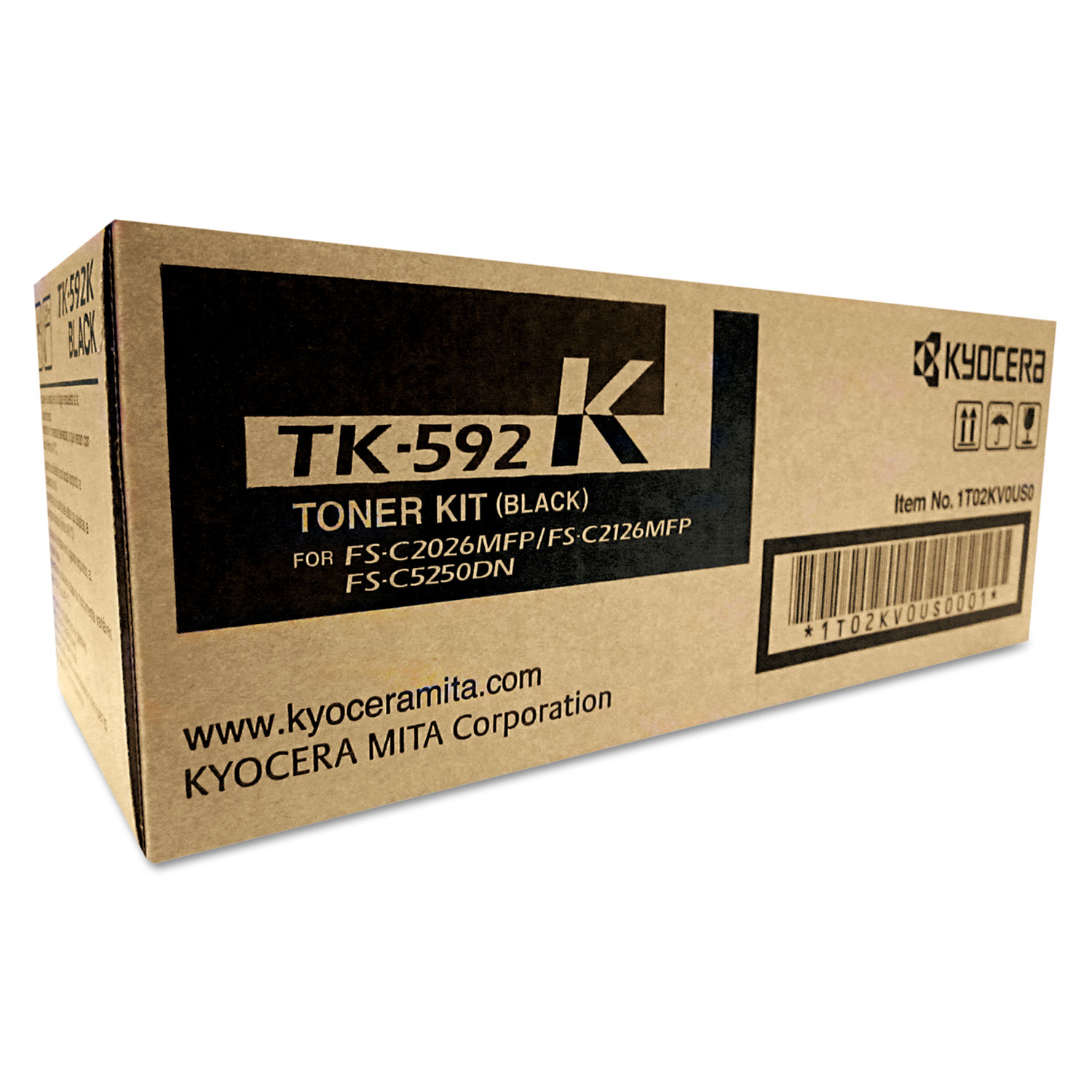 Kyocera, KYOTK592K, FS-2026MFP Toner Cartridge, 1 / Each - image 1 of 2