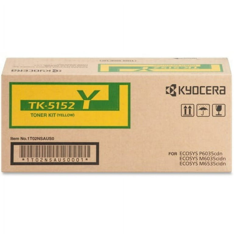 Kyocera TK-5152Y Original Toner Cartridge - Laser - Standard Yield - 10000 Pages - Yellow - 1 Each Kyocera TK-5152Y Original Toner Cartridge - Laser - Standard Yield - 10000 Pages - Yellow - 1 Each