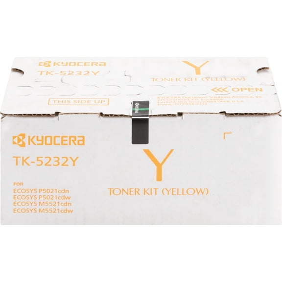 KYOCERA TK-5232Y Yellow Toner Cartridge for P5021cdw / M5521cdw Model Laser Printers (1T02R9AUS0)
