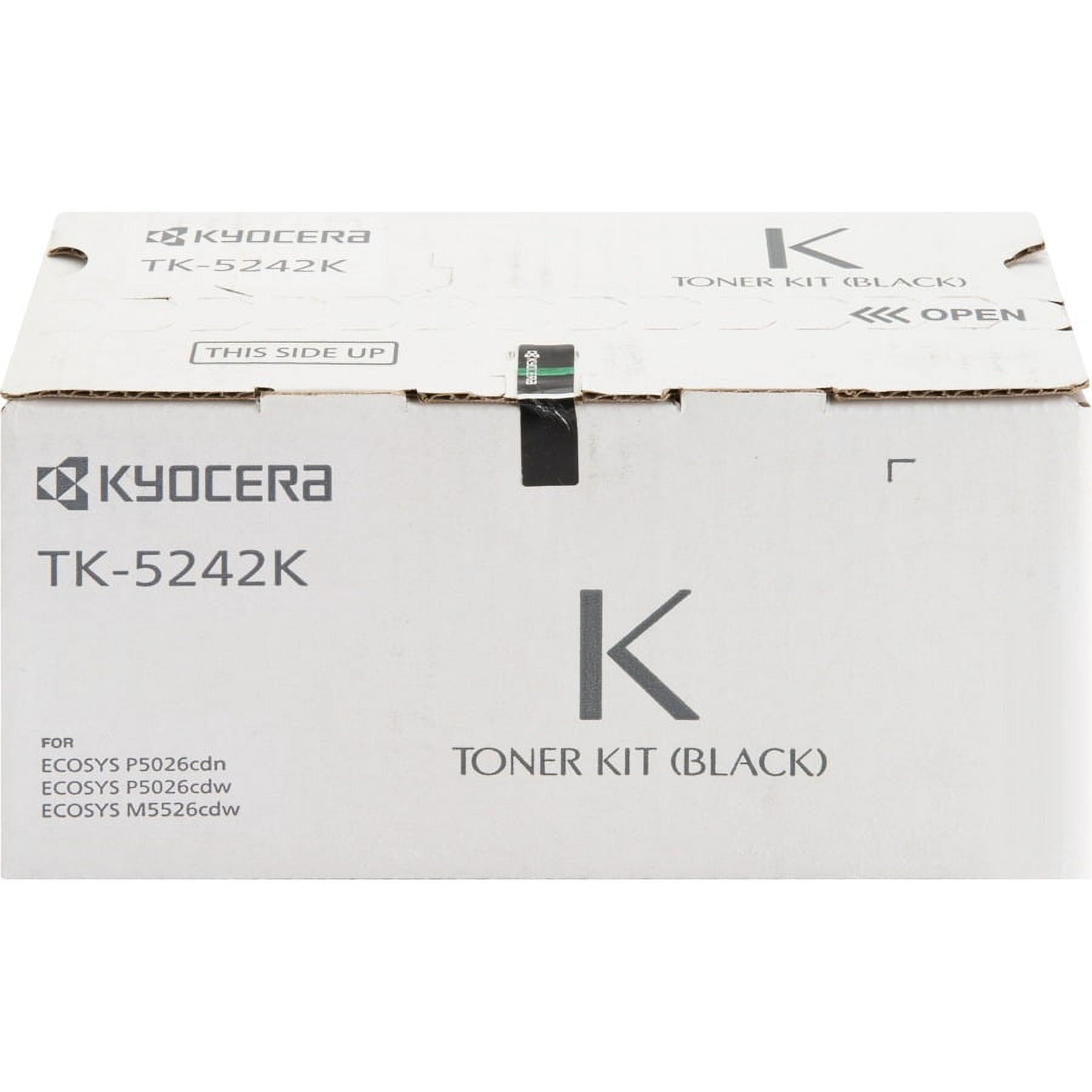 Kyocera TK-5242K Original Laser Toner Cartridge Black 1 Each TK5242K