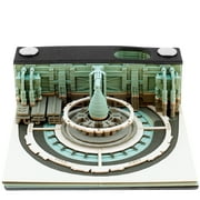 Kyoffiie 3D Desk Notepad Creative 3D Memo Pad with Pen Holder Tear-Away DIY 3D Art Note Decorative Desktop 3D Note 3D Art Paper Notes for Home Office Desktop Decoration Gift