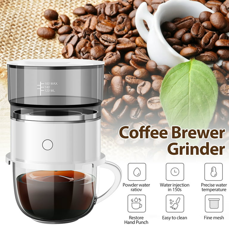 Kyoffiie Coffee Brewer Kit Mini Portable Coffee Grinder Smart
