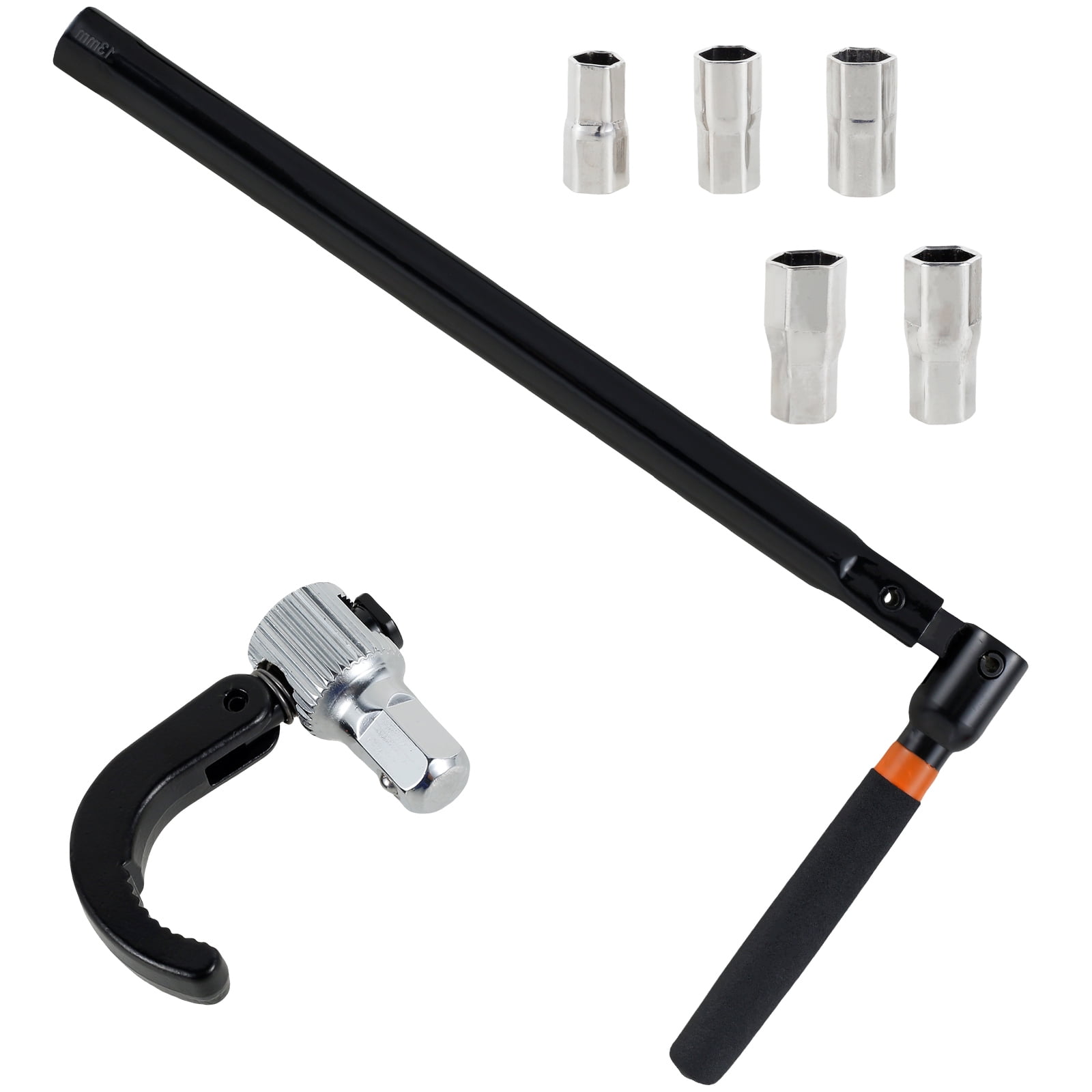 Kyoffiie Faucet Wrench Carbon Steel Plumber Socket Wrench with 5