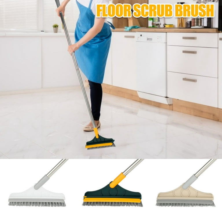 Cheap Green/White Floor Scrub Brush Long Handle Bathroom Cleaning