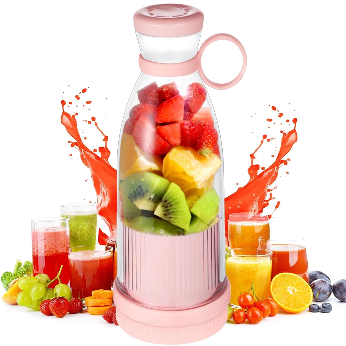 Kyoffiie Mini Juice Blender 350Ml Portable Electric Fruit Juicer