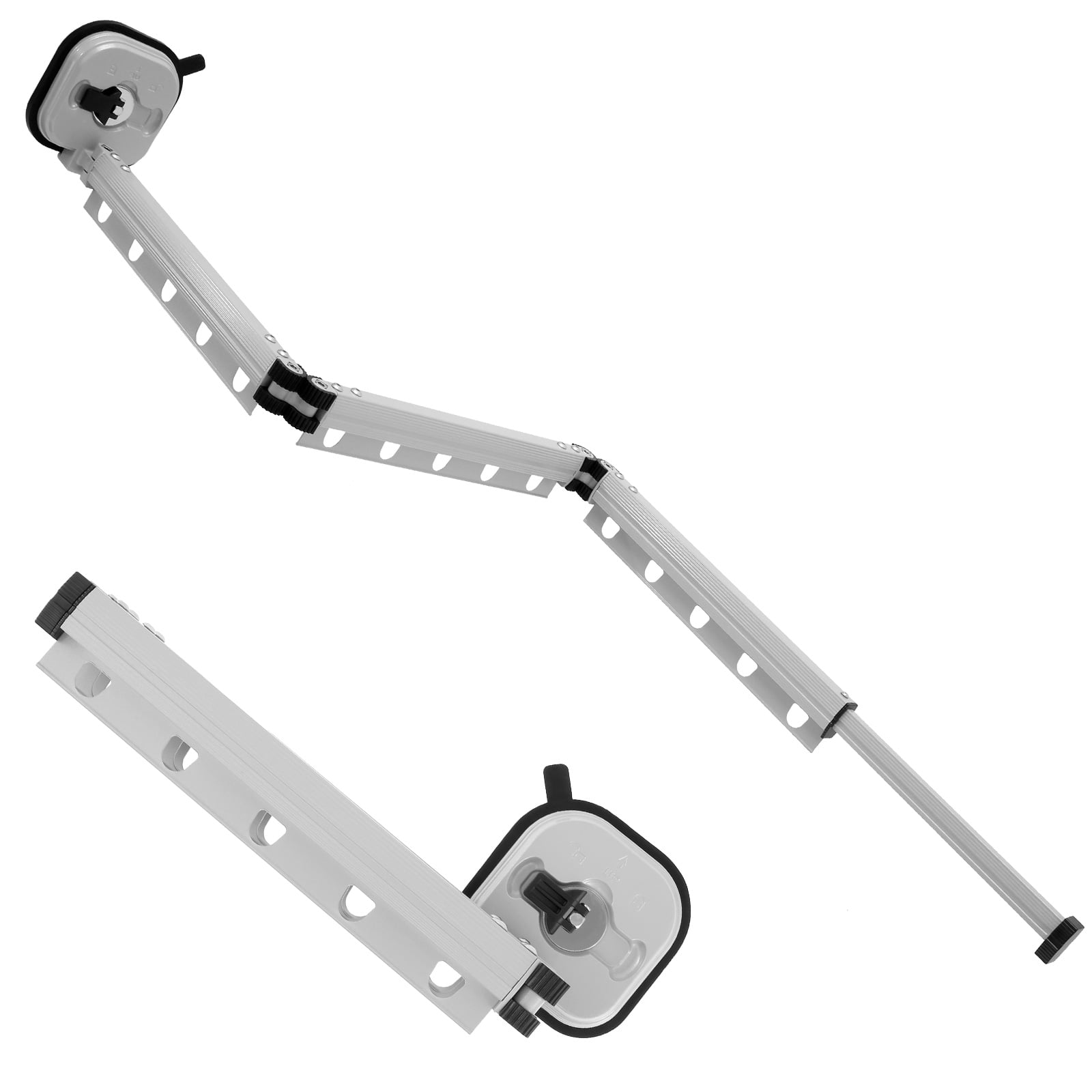 Kyoffiie Retractable Clothes Drying Rack with Suction Cup 3Fold Clothes Laundry Hanger with