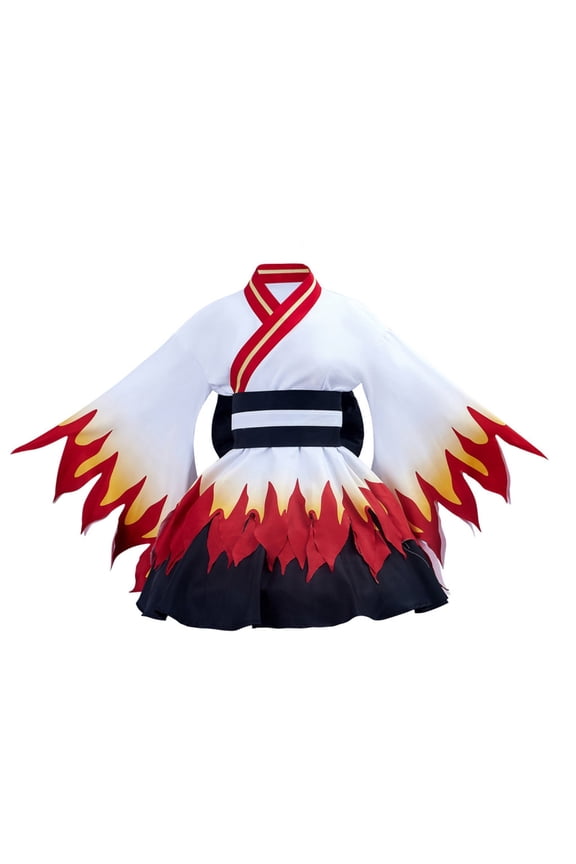 Flame Pattern Maid Dress - Demon Slayer Costume
