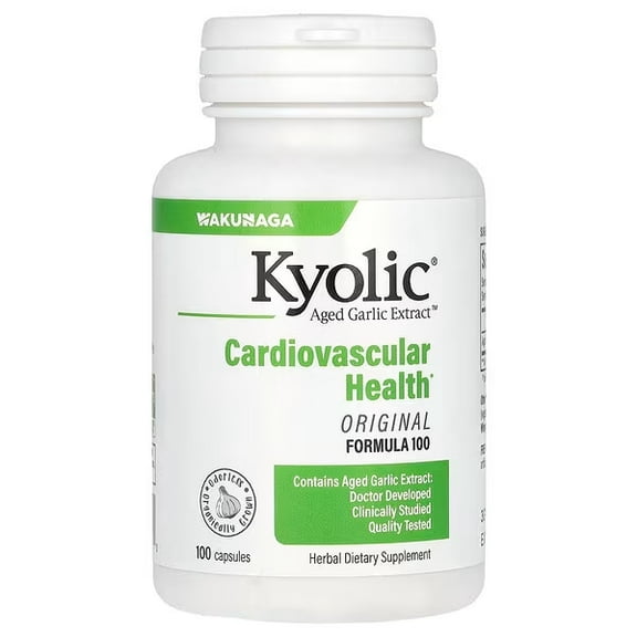 Kyolic Aged Garlic Extract Formula 100, Cardiovascular Health*, 100, capsules.