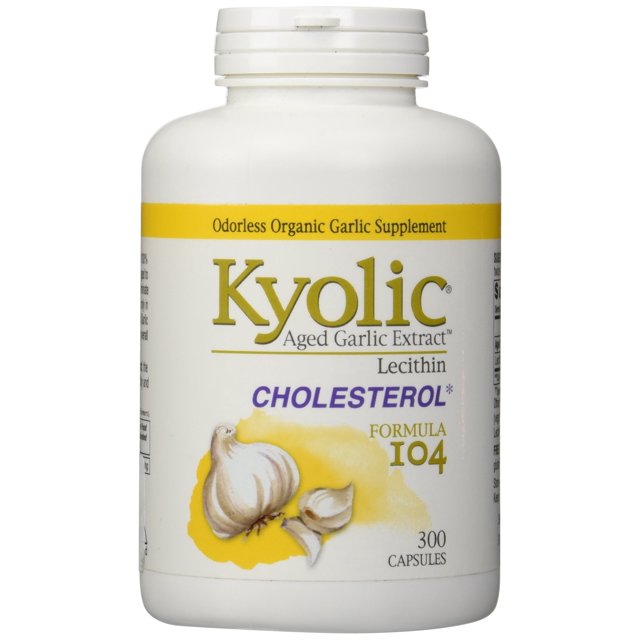Kyolic Aged Garlic Extract Cholesterol Formula 104 300 Capsules