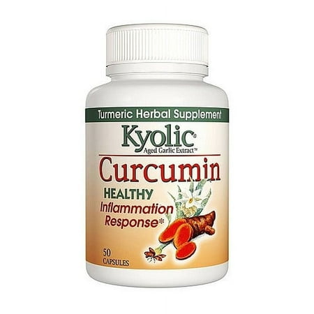 Kyolic Aged Garlic Extract Curcumin Healthy Inflammation Response 50 Capsules