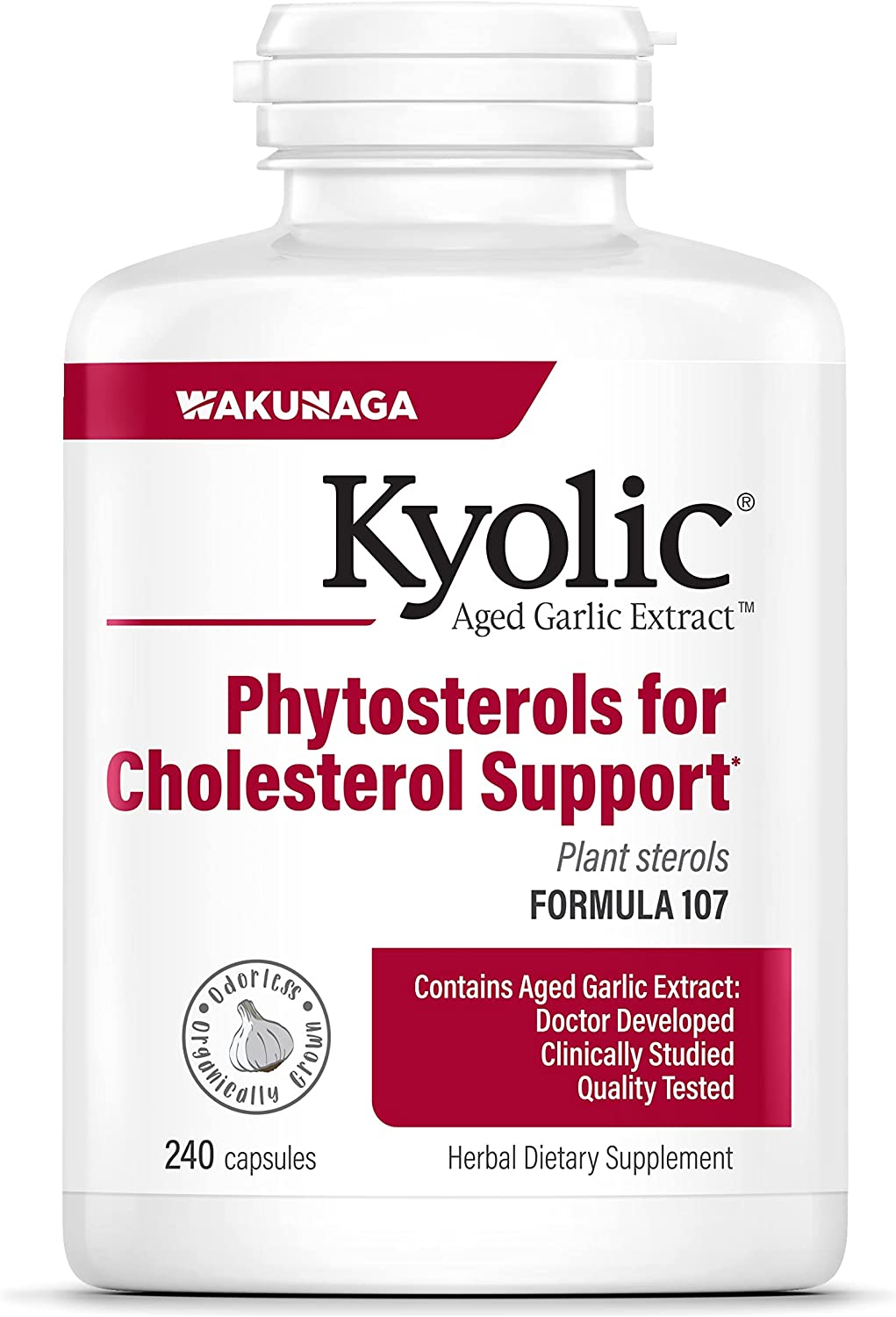 Kyolic Aged Garlic Extract Formula 107, Phytosterols for Cholesterol