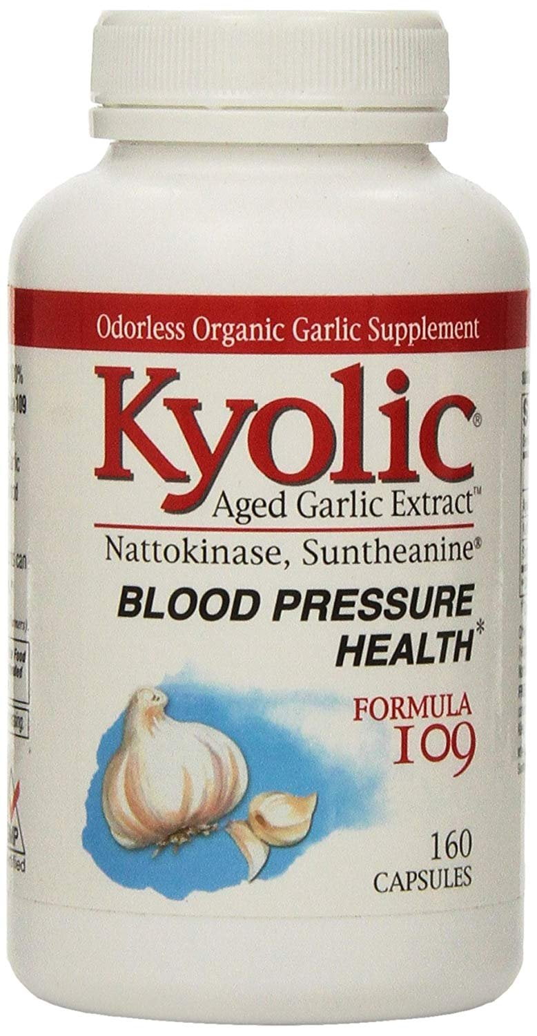 Kyolic Organic Aged Garlic Extract, Healthy Blood Pressure Supplement ...